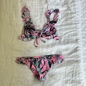 Show Me Your Mumu Ruffle Bikini - Worn once!